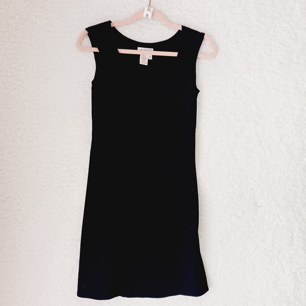 Dress Knee A-line Black Sleeveless Bodycon Max Studios Specialty Pullover Sz XS